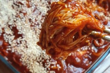 resep jamur enoki ala korea