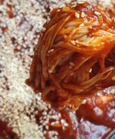 resep jamur enoki ala korea